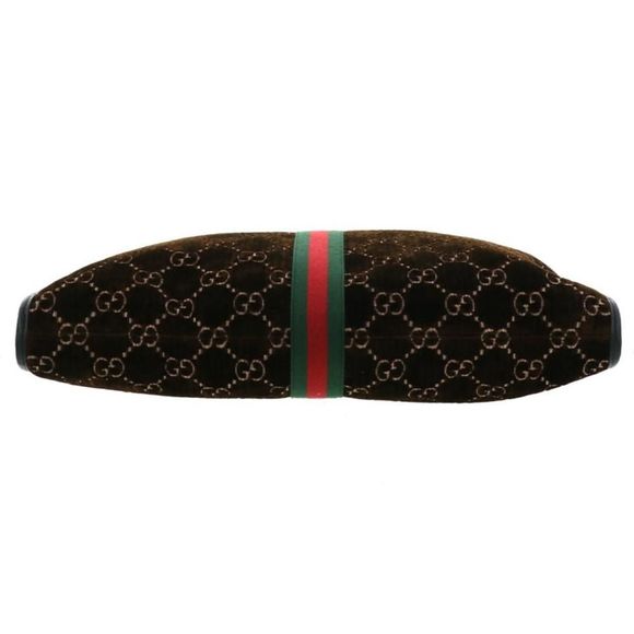 Gucci Brown Velor Shoulder Bag Rajah Large Tote Bag - Picture 5 of 6